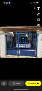 Photo de galerie - Portail repeint 