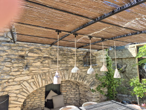 Photo de galerie - Pose de luminaires extérieur.
