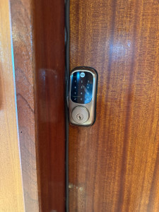 Photo de galerie - Pose d’un verrou codé