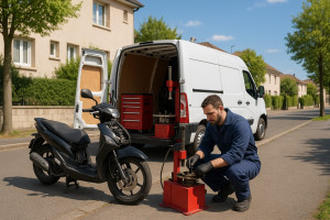 Photo de galerie - Intervention sur un deux roues