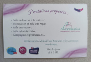 Photo de galerie - Aide à domicile/Aide soignante/Auxiliaire de vie