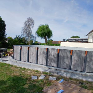 Photo de galerie - Montage piscine 