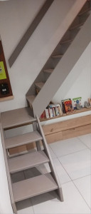 Photo de galerie - Fabrication et installation d'un escalier 