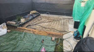 Photo de galerie - Début préparation pour faire une dalle 