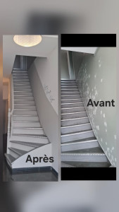 Photo de galerie - Avant/Après 
Enduit et Peinture