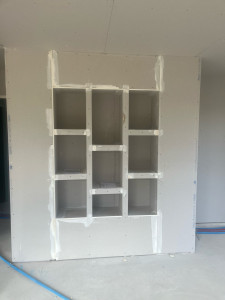Photo de galerie - Création d’étagère en placo