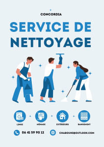 Photo de galerie - Flyer service de nettoyage 