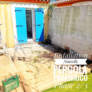 Photo de galerie - Changement Pergola Bioclimatique Phase 2/3