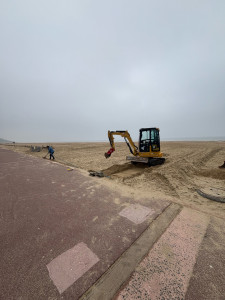 Photo de galerie - Terrassement d’une plage privée 