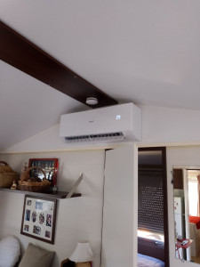 Photo de galerie - Installation et mise en service climatisation dans un mobile home 