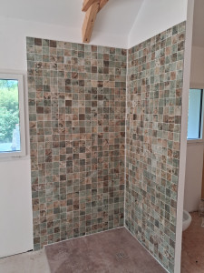 Photo de galerie - Mosaïque salle de bain 
