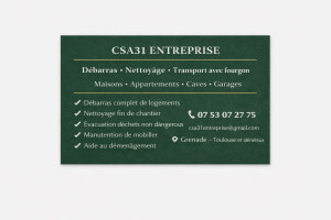 Photo de galerie - Entreprise sérieuse pour débarras, manutention et nettoyage de logements.  Intervention rapide sur Grenade, Toulouse et alentours.  Devis gratuit – Csa31entreprise