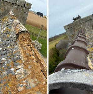 Photo de galerie - Réparation remplacement faîtière 