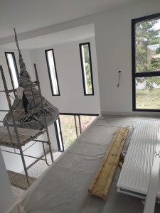 Photo de galerie - Protection du chantier et préparation avant travaux. Après : chantier propre et bien nettoyé. Travail soigné.