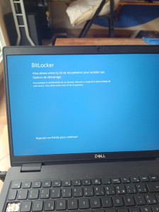 Photo de galerie - Contournement verrou Bitlocker et remise en service d'un PC portable verrouillé entreprise 