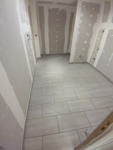 Photo de galerie - Pose placo, carrelage 