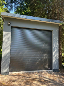 Photo de galerie - Ravalement sur garage en d3 armer finition crépi gréser