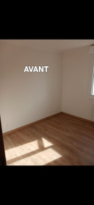 Photo de galerie - Peinture et parquet flottant 