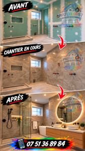 Photo de galerie - Rénovation complète d’une salle de bain