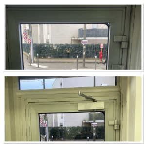 Photo de galerie - Installation d’un ferme porte 