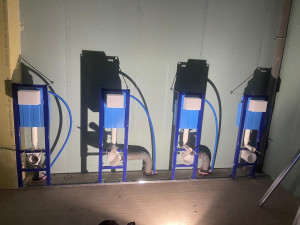 Photo de galerie - Pose des bâti support 