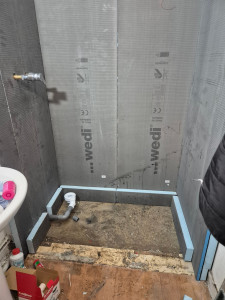 Photo de galerie - Refection espace douche(étancheité avant carrelage,faîence)