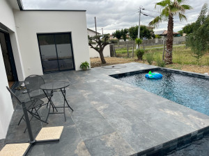 Photo de galerie - Pose carrelage extérieur 