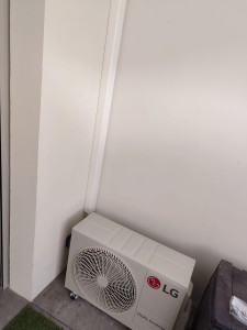Photo de galerie - Installation climatiseur mono-split la marque LG