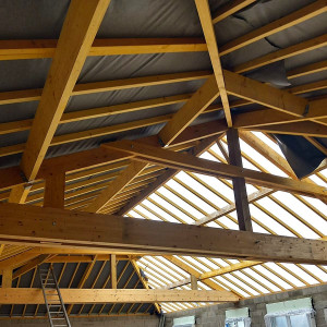 Photo de galerie - Charpente en construction