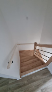 Photo de galerie - Pose de rampe pour escalier 