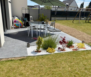 Photo de galerie - Pose de terrasse céramique