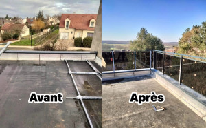Photo de galerie - Installation garde-corps moderne
