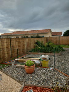 Photo de galerie - Cloture rigide + brise vue