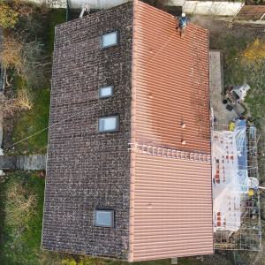Photo de galerie - Décapage et protection sur une toiture