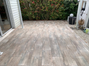 Photo de galerie - Création terrasse carrelage