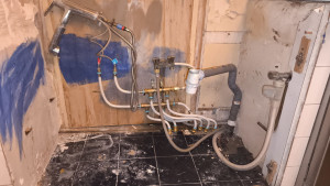 Photo de galerie - Installation d'une nourris sur modification de plomberie existante 