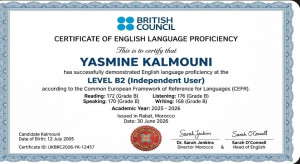 Photo de galerie - Diplome anglais niveau b2