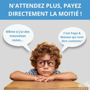 Photo de galerie - SOLUTION COURS : PAYEZ DIRECTEMENT 50% DU PRIX DES COURS
