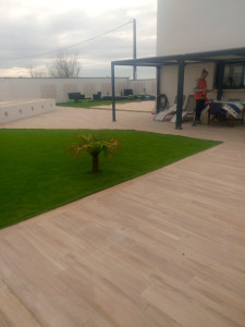 Photo de galerie - Réalisation de la terrasse 