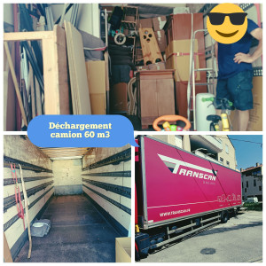 Photo de galerie - Déchargement camion 60 M3! 