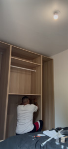 Photo de galerie - Montage dressing IKEA