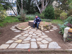 Photo de galerie - Création d'un jardin paysager en permaculture.
