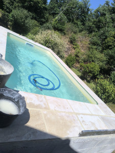 Photo de galerie - Pose de travertin 
