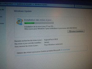 Photo de galerie - Mise à jour de Windows