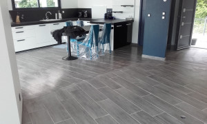 Photo de galerie - Carrelage imitation parquet