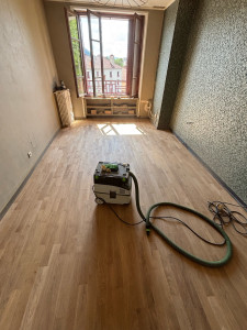 Photo de galerie - Rénovation sol massif