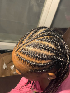 Photo de galerie - Nattes collées sans rajout