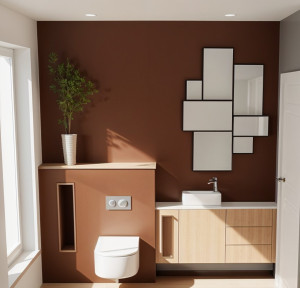 Photo de galerie - Lave-Main-Tablette-Réalisation et Mise en place