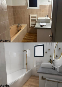 Photo de galerie - Rénovation complète salle de bain 