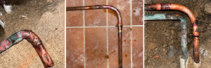 Photo de galerie - Cintrage cuivre a chaud ( technique sablage) afin de remplacer un coude qui avais percé.